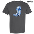 Delicate Floral Boot Comfort Colors 'NLB' - Adult & Kids T-Shirts, Sweatshirts & Hoodies apparel design preview 1