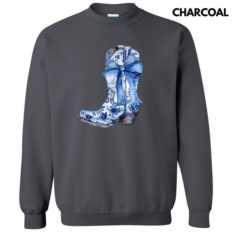 Delicate Floral Boot 'NLB' - Adult & Kids T-Shirts, Sweatshirts & Hoodies apparel design preview 1