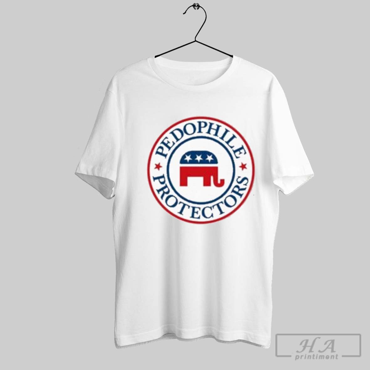 Democrats Pedophile Protectors Elephant - Adult & Kids T-Shirts, Sweatshirts & Hoodies apparel design preview 1