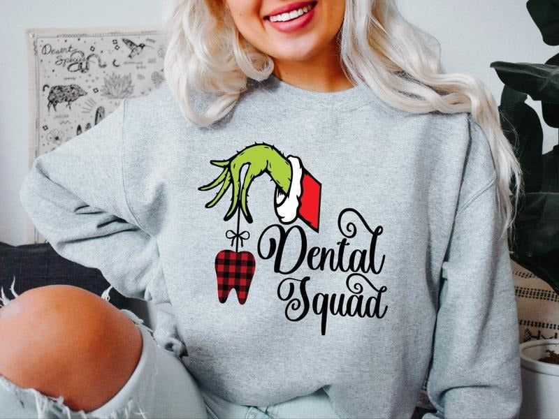 Dental Squad Funny Assistant X Mas Matching Dentist - Adult & Kids T-Shirts, Sweatshirts & Hoodies apparel design preview 1