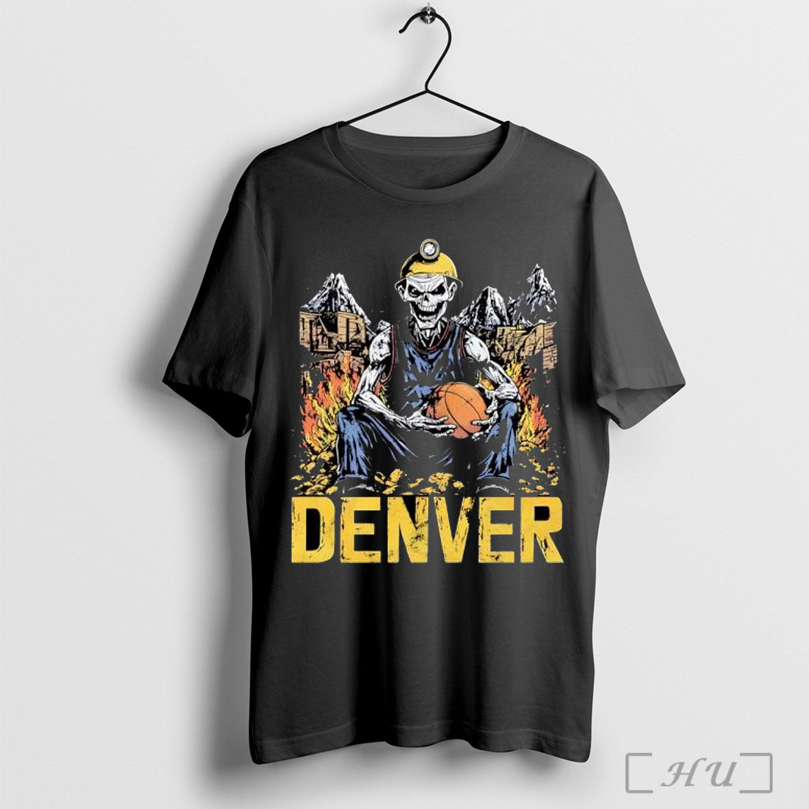 Denver Basketball American Team Sports Retro - Adult & Kids T-Shirts, Sweatshirts & Hoodies apparel design preview 1