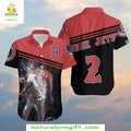 MLB Hawaiian Derek Jeter Tribute Red Sox Legend - Adult & Kids T-Shirts, Sweatshirts & Hoodies apparel design preview 1