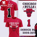 Derrick Rose x Chicago Bulls 2008-2016 Tribute Night - Adult & Kids T-Shirts, Sweatshirts & Hoodies apparel design preview 1