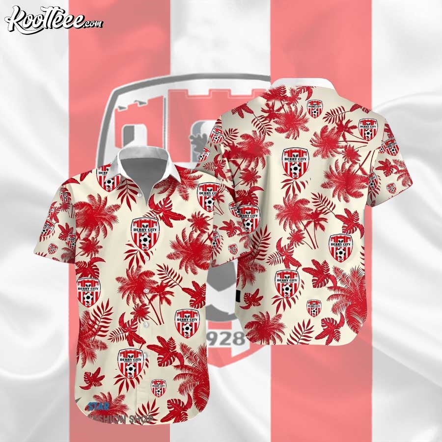 Derry City Football Club Hawaiian - Adult & Kids T-Shirts, Sweatshirts & Hoodies apparel design preview 1