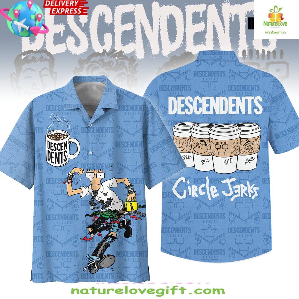 Descendents Circle Jerks Hawaiian Limited Edition - Adult & Kids T-Shirts, Sweatshirts & Hoodies apparel design preview 1