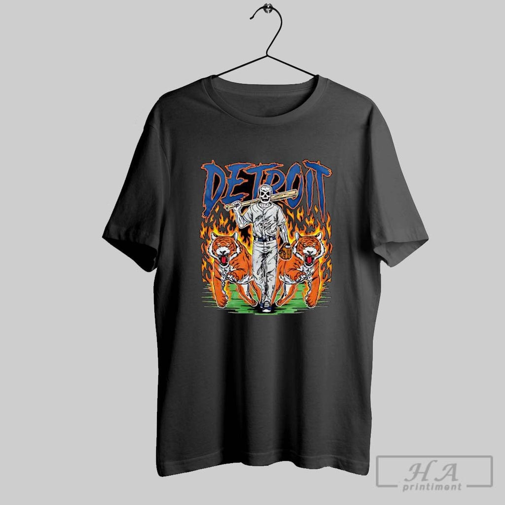 Detroit Baseball Tigers Graphic Skeleton Sweater And - Adult & Kids T-Shirts, Sweatshirts & Hoodies apparel design preview 1