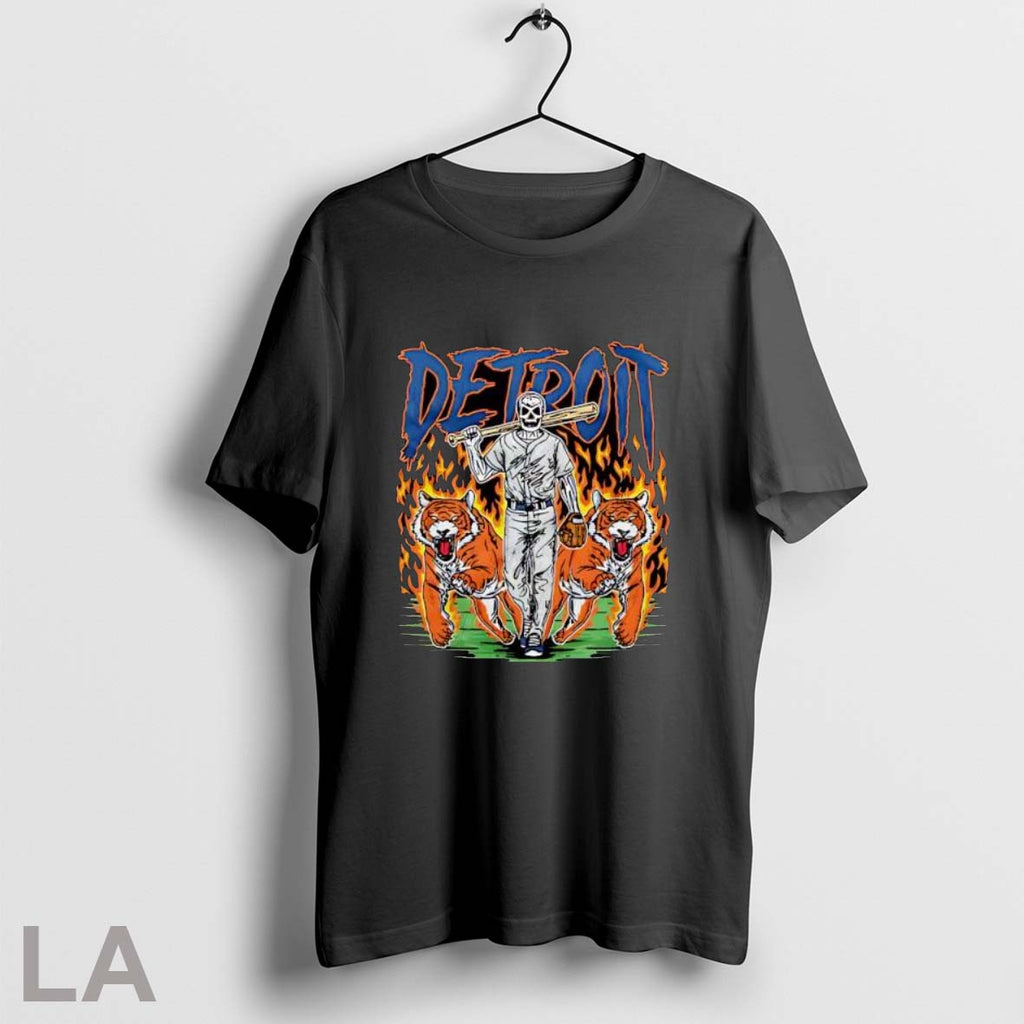 Detroit Baseball Tigers Graphic Skeleton - Adult & Kids T-Shirts, Sweatshirts & Hoodies apparel design preview 1