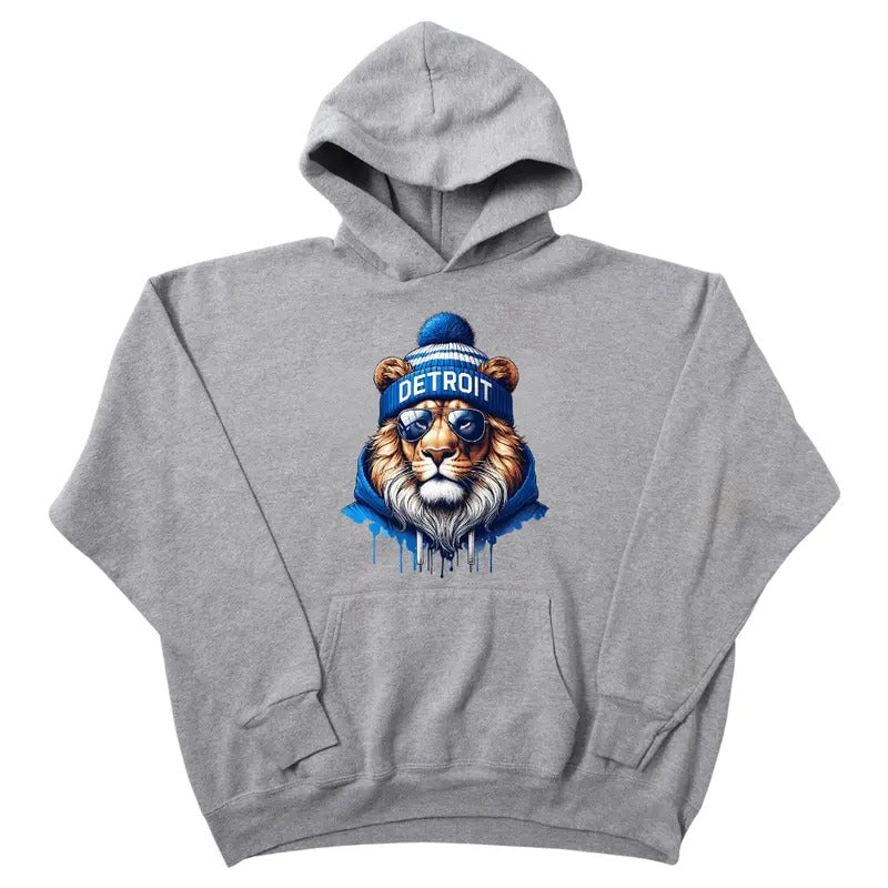 Detroit Football Game Day Fan - Adult & Kids T-Shirts, Sweatshirts & Hoodies apparel design preview 1
