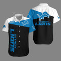 Detroit Lions Hawaiian Bold Stripes Design 598431 - Adult & Kids T-Shirts, Sweatshirts & Hoodies apparel design preview 1
