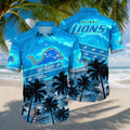 Detroit Lions Hawaiian Electric Horizon Design 421786 - Adult & Kids T-Shirts, Sweatshirts & Hoodies apparel design preview 1