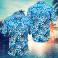 Detroit Lions Hawaiian Floral Fan Frenzy Design - Adult & Kids T-Shirts, Sweatshirts & Hoodies apparel design preview 1