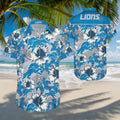 Detroit Lions Hawaiian Floral Stampede Design 657403 - Adult & Kids T-Shirts, Sweatshirts & Hoodies apparel design preview 1