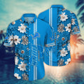 Detroit Lions Hawaiian Floral Stripes Design 682885 - Adult & Kids T-Shirts, Sweatshirts & Hoodies apparel design preview 1