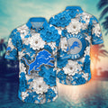 Detroit Lions Floral Hawaiian for Victory Celebration - Adult & Kids T-Shirts, Sweatshirts & Hoodies apparel design preview 1