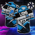 Detroit Lions Hawaiian Geometric Power Design 613404 - Adult & Kids T-Shirts, Sweatshirts & Hoodies apparel design preview 1