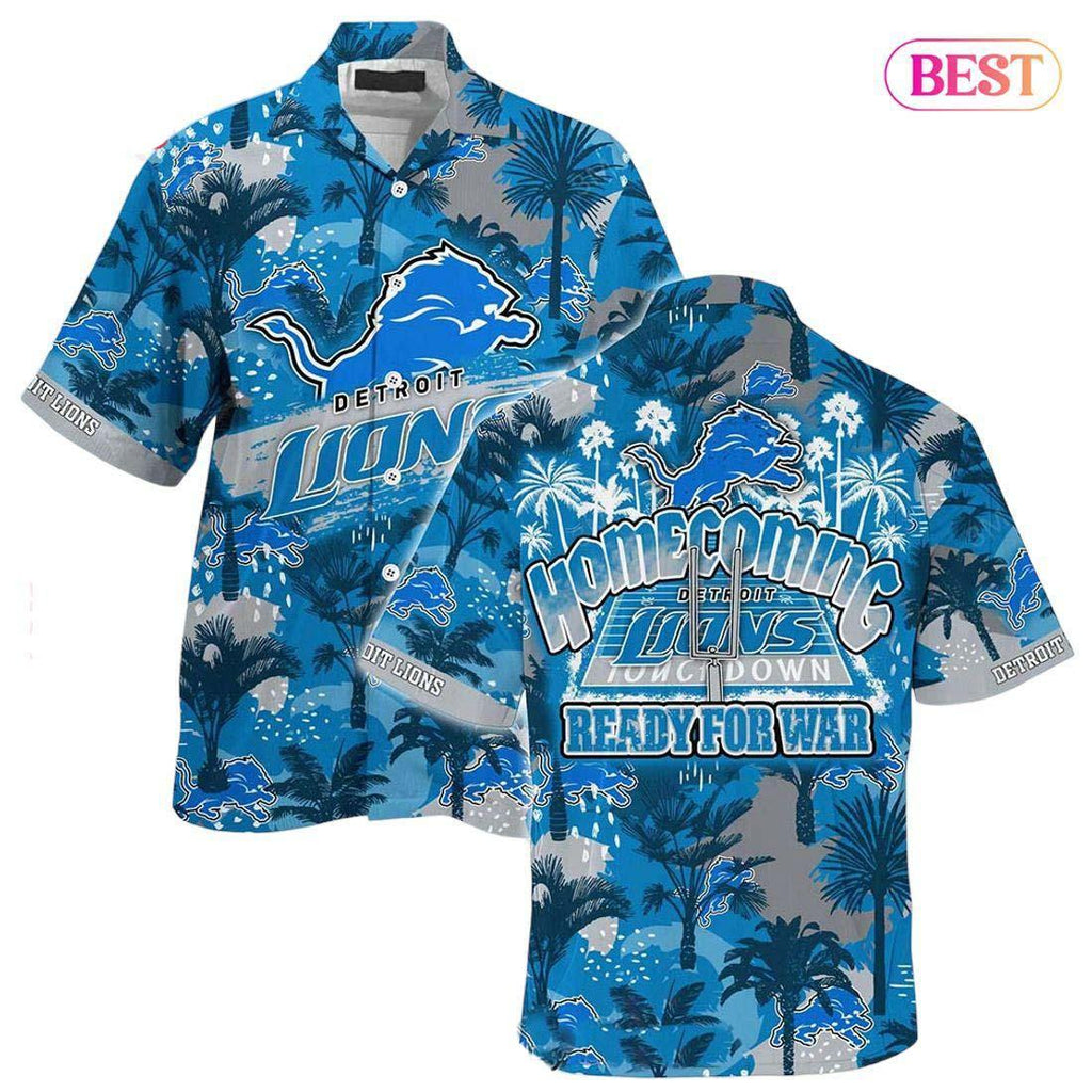 Detroit Lions Hawaiian Homecoming War 289383 - Adult & Kids T-Shirts, Sweatshirts & Hoodies apparel design preview 1
