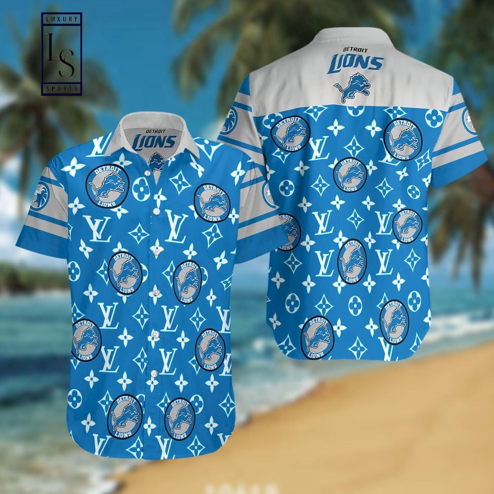 Detroit Lions Hawaiian Luxe Logo Design 804217 - Adult & Kids T-Shirts, Sweatshirts & Hoodies apparel design preview 1