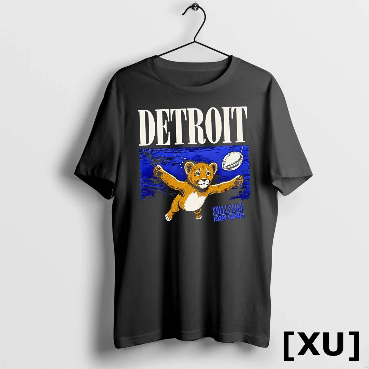Detroit Lions Smells Like Team Spirit Sweater - Adult & Kids T-Shirts, Sweatshirts & Hoodies apparel design preview 1
