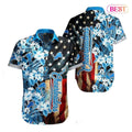 Detroit Lions Hawaiian Stars Stripes Design 568439 - Adult & Kids T-Shirts, Sweatshirts & Hoodies apparel design preview 1