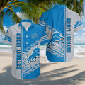 Detroit Lions Hawaiian with Streak Wave Design 751314 - Adult & Kids T-Shirts, Sweatshirts & Hoodies apparel design preview 1