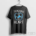 Detroit Lions Teaching Is A Work Of Heart - Adult & Kids T-Shirts, Sweatshirts & Hoodies apparel design preview 1