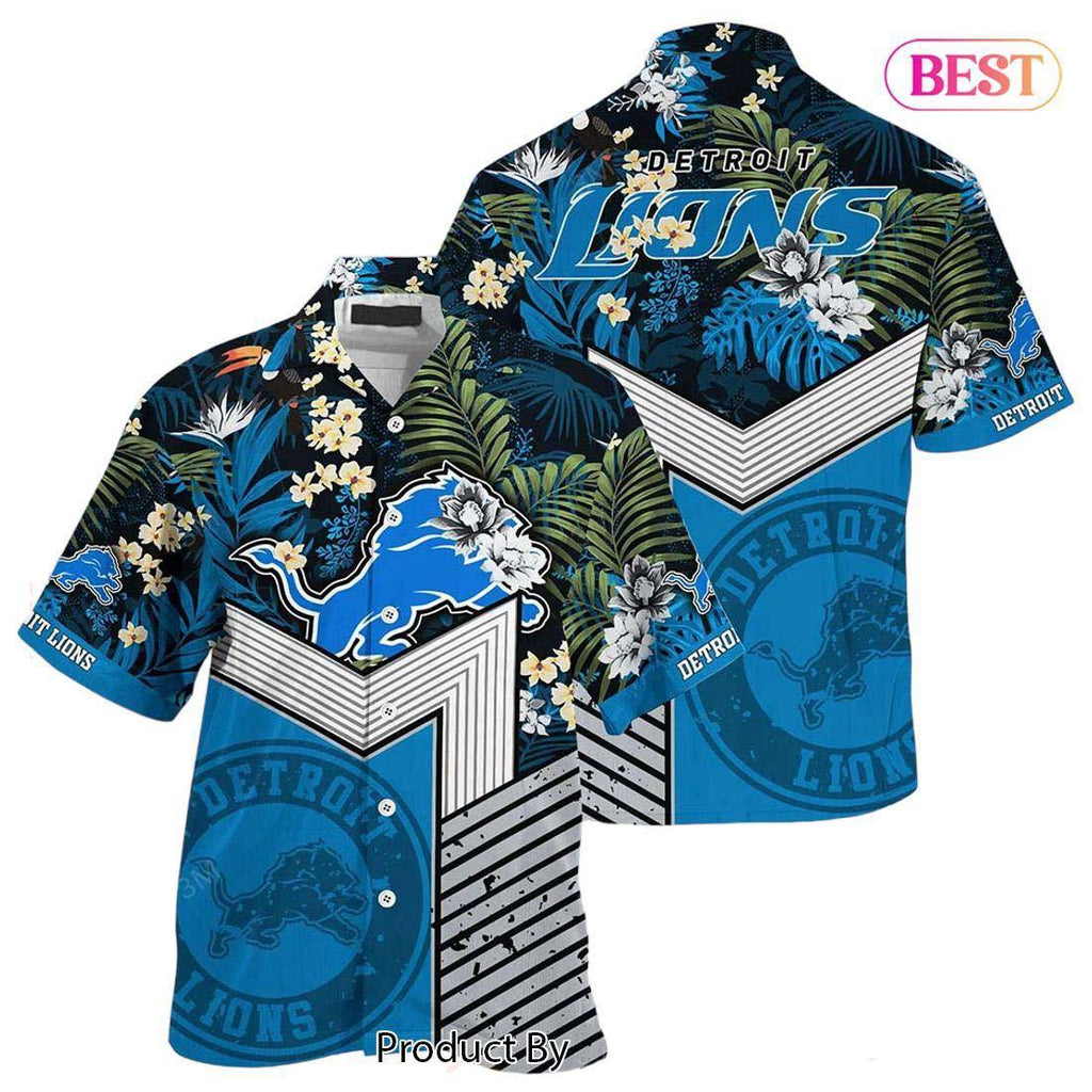 Detroit Lions Tribal Power Hawaiian 131393 - Adult & Kids T-Shirts, Sweatshirts & Hoodies apparel design preview 1