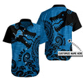 Detroit Lions Hawaiian Tribal Wave Design 616690 - Adult & Kids T-Shirts, Sweatshirts & Hoodies apparel design preview 1