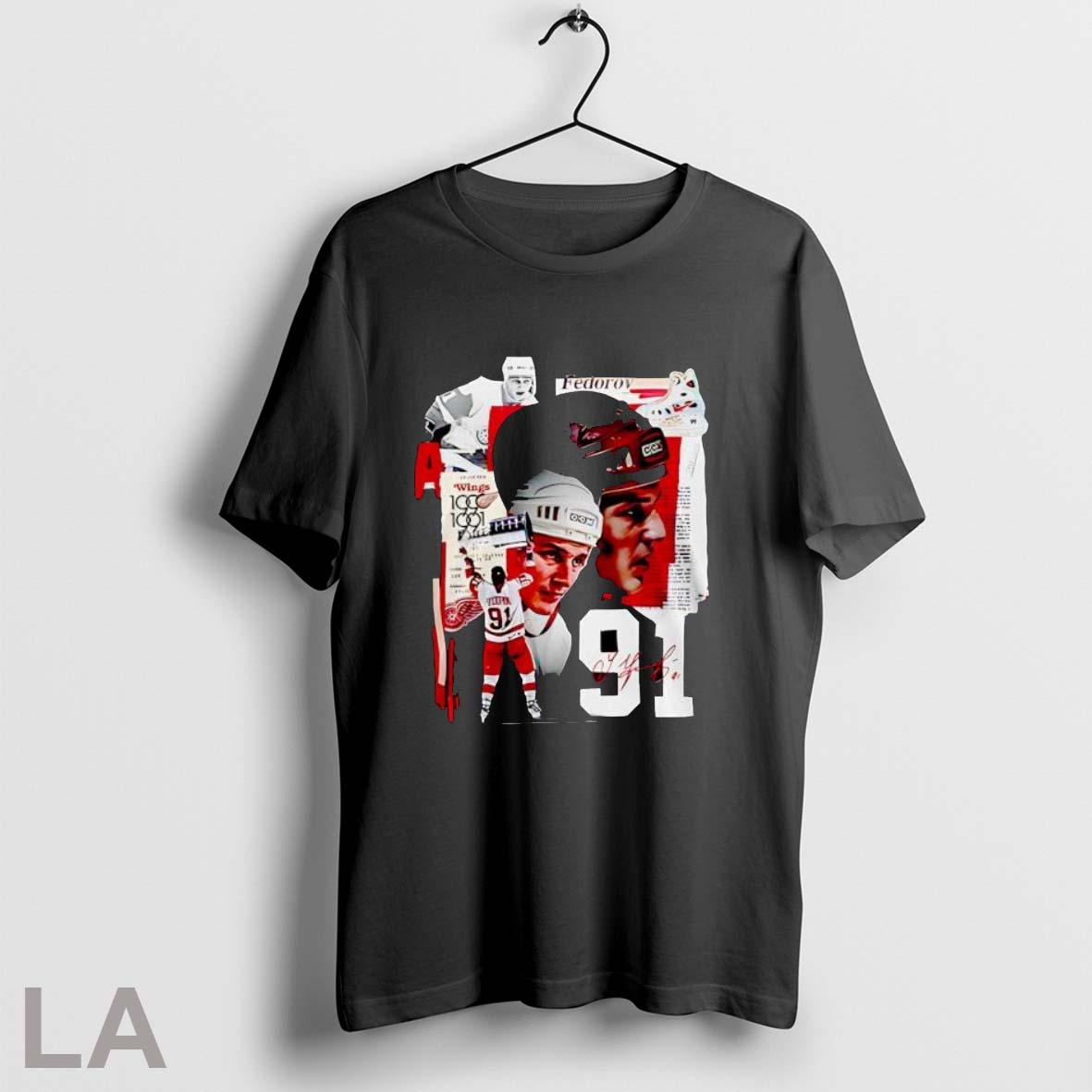 Detroit Red Wings X Sergei Fedorov Signature - Adult & Kids T-Shirts, Sweatshirts & Hoodies apparel design preview 1