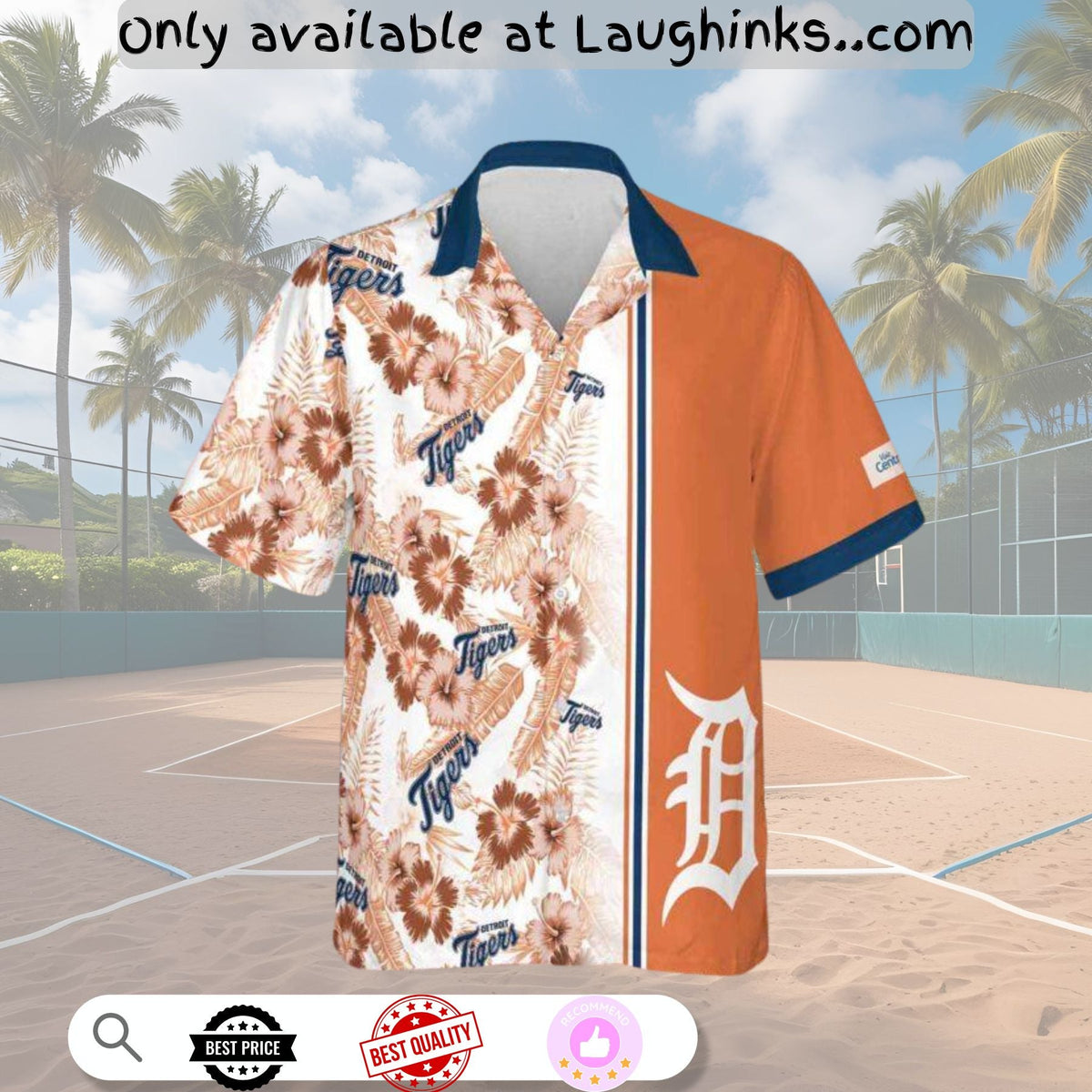 Detroit Tigers Baseball Hawaiian Giveaway 2024 HQ - Adult & Kids T-Shirts, Sweatshirts & Hoodies apparel design preview 1