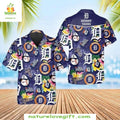 Detroit Tigers Hawaiian Floral Logo Stylish Baseball - Adult & Kids T-Shirts, Sweatshirts & Hoodies apparel design preview 1