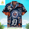 Detroit Tigers Hawaiian Mascot Print Stylish Baseball - Adult & Kids T-Shirts, Sweatshirts & Hoodies apparel design preview 1