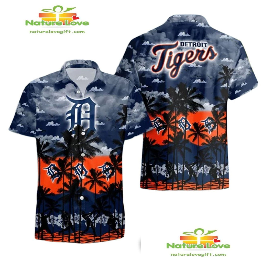 Detroit Tigers Hawaiian Summer Gift for Fans Aloha - Adult & Kids T-Shirts, Sweatshirts & Hoodies apparel design preview 1