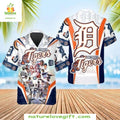 Detroit Tigers Hawaiian Historic Moments Baseball - Adult & Kids T-Shirts, Sweatshirts & Hoodies apparel design preview 1