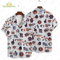 Detroit Tigers Logo Summer Hawaiian MLB Gift for Fans - Adult & Kids T-Shirts, Sweatshirts & Hoodies apparel design preview 1