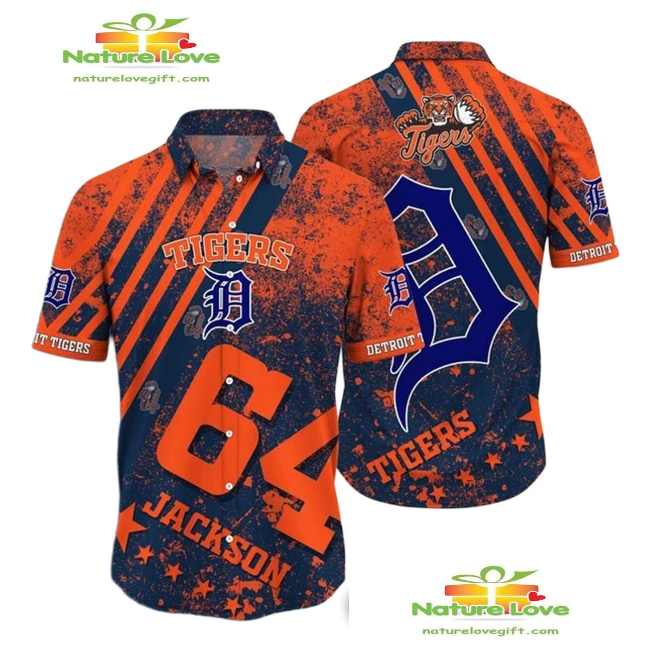 Detroit Tigers Hawaiian Personalized Aloha - Adult & Kids T-Shirts, Sweatshirts & Hoodies apparel design preview 1