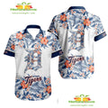 Detroit Tigers Hawaiian Tropical Flower Aloha for Men - Adult & Kids T-Shirts, Sweatshirts & Hoodies apparel design preview 1