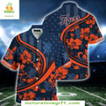 Detroit Tigers Hawaiian Orange Navy Floral Baseball - Adult & Kids T-Shirts, Sweatshirts & Hoodies apparel design preview 1