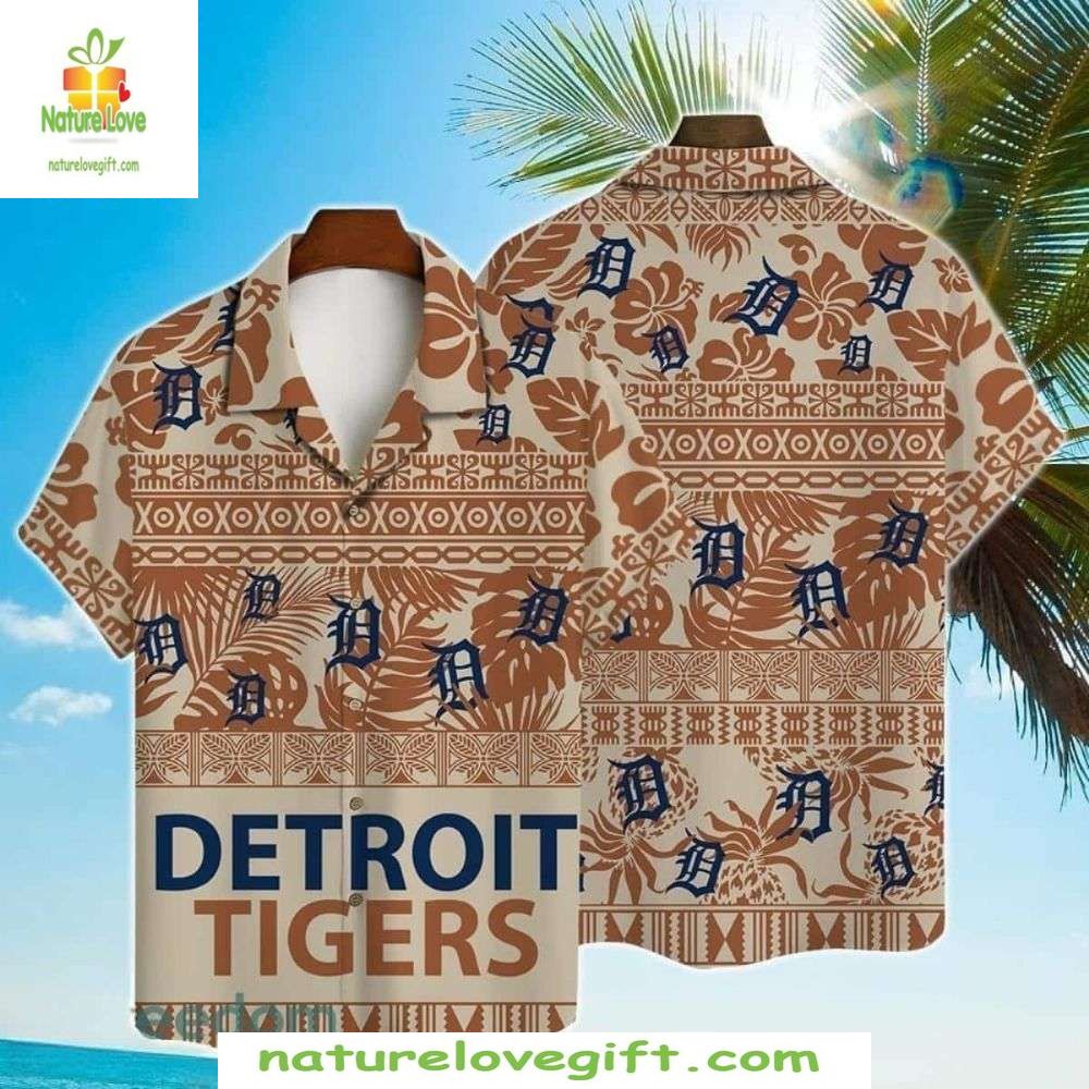 Detroit Tigers MLB Hawaiian Stylish Baseball Aloha - Adult & Kids T-Shirts, Sweatshirts & Hoodies apparel design preview 1