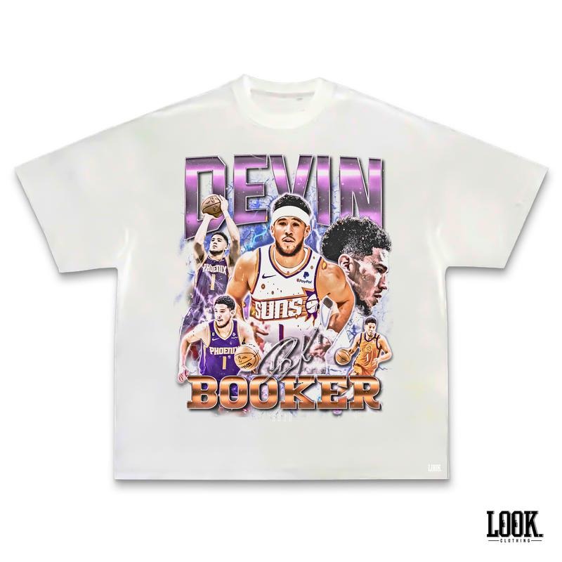 Devin Booker 'Book' Vintage Sport Fan - Adult & Kids T-Shirts, Sweatshirts & Hoodies apparel design preview 1