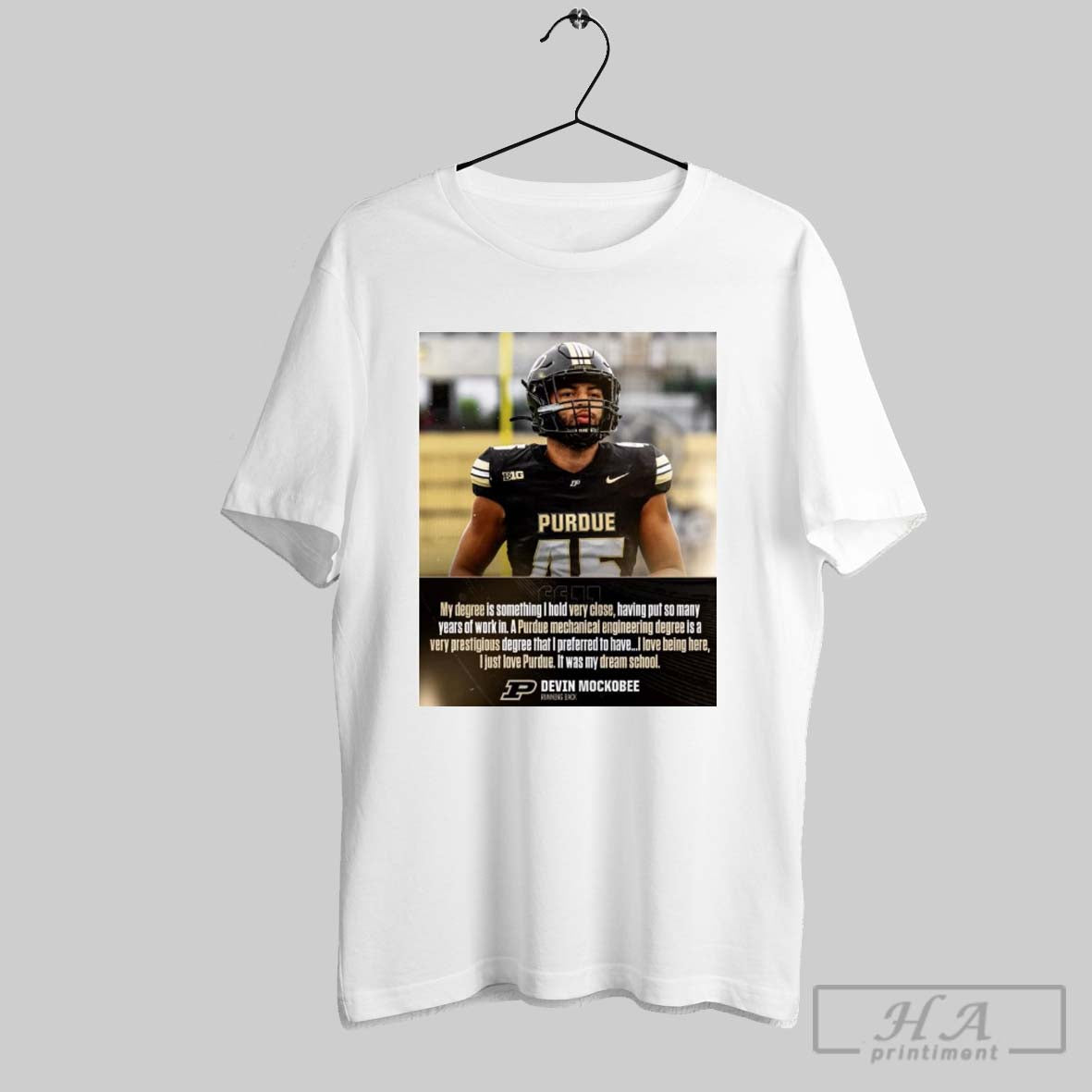 Devin Mockobee Purdue Boilermakers Football My Degree - Adult & Kids T-Shirts, Sweatshirts & Hoodies apparel design preview 1