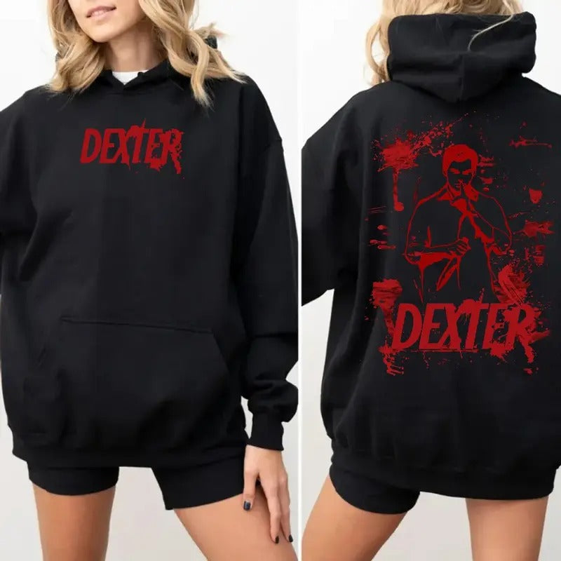 Dexter He'S Got Way Murder Morgan 2 Sides Cotton Fit - Adult & Kids T-Shirts, Sweatshirts & Hoodies apparel design preview 1