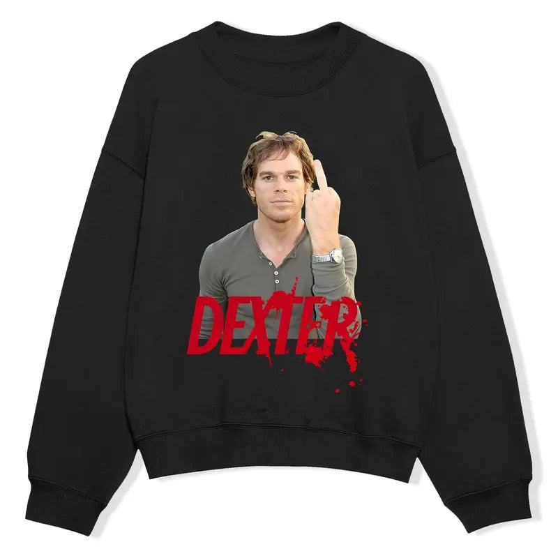 Dexter Morgan Limited Middle Finger Vintage Man Rock - Adult & Kids T-Shirts, Sweatshirts & Hoodies apparel design preview 1