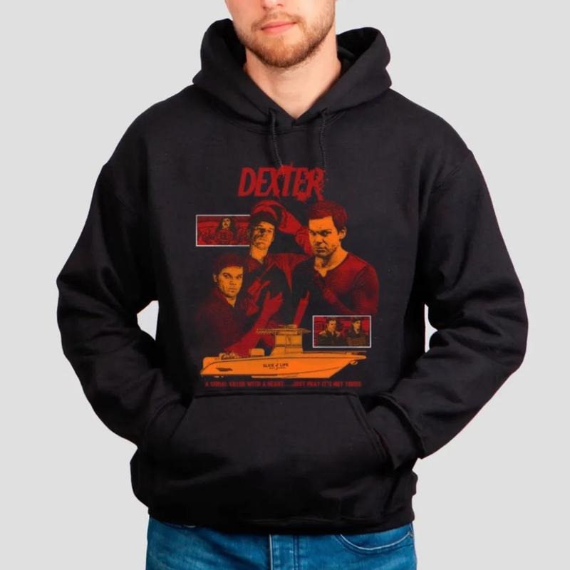 Dexter Bay Harbor Moonlight Fishing Slice Life Cotton - Adult & Kids T-Shirts, Sweatshirts & Hoodies apparel design preview 1