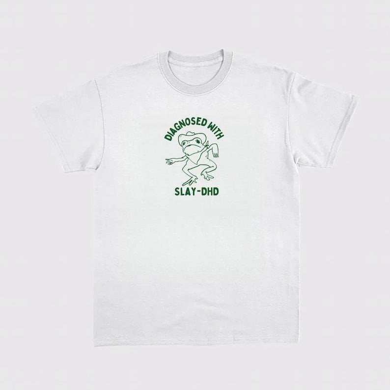 Diagnosed Slay Dhd Heavy Cotton - Adult & Kids T-Shirts, Sweatshirts & Hoodies apparel design preview 1