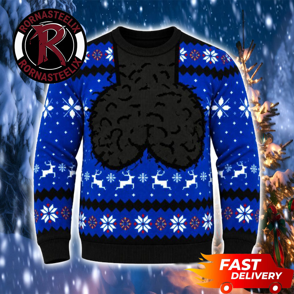 Dick Head Black Blue Jingle Balls Christmas Funny Ugly Christmas Sweater - Holiday Gift product image