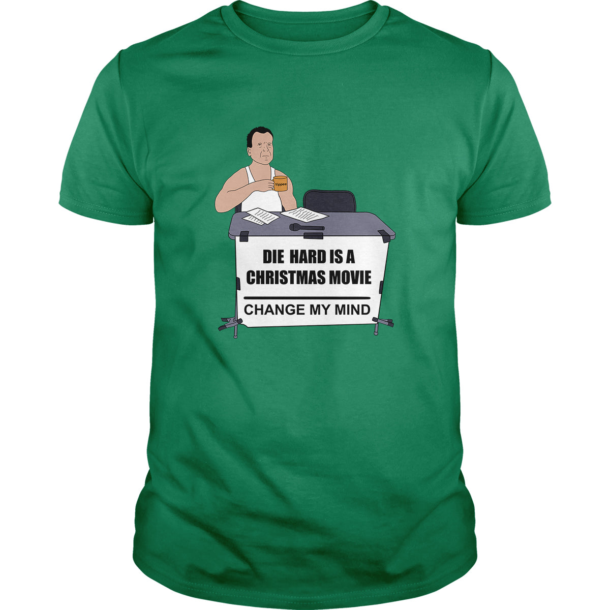 Die Hard Was A Christmas Movie - Adult & Kids T-Shirts, Sweatshirts & Hoodies apparel design preview 1