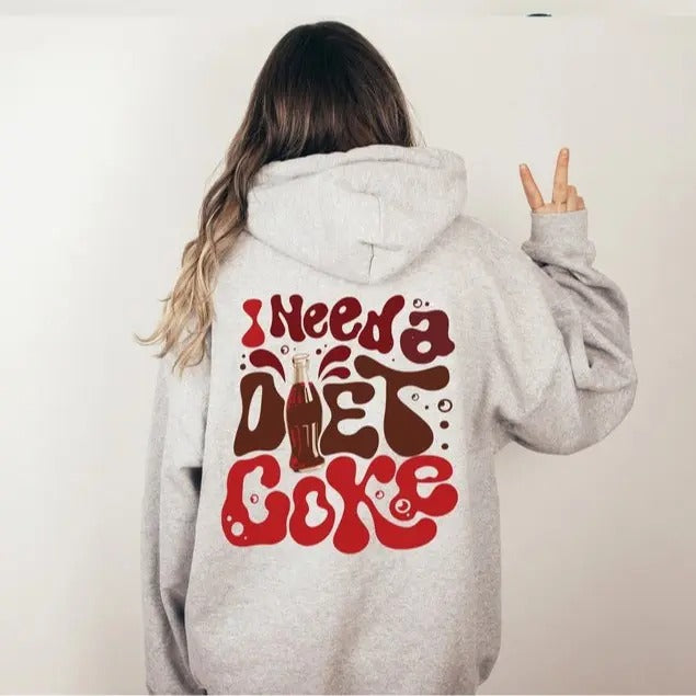 Diet Coke Lover I Need Funny Cotton Fabric Words Back - Adult & Kids T-Shirts, Sweatshirts & Hoodies apparel design preview 1