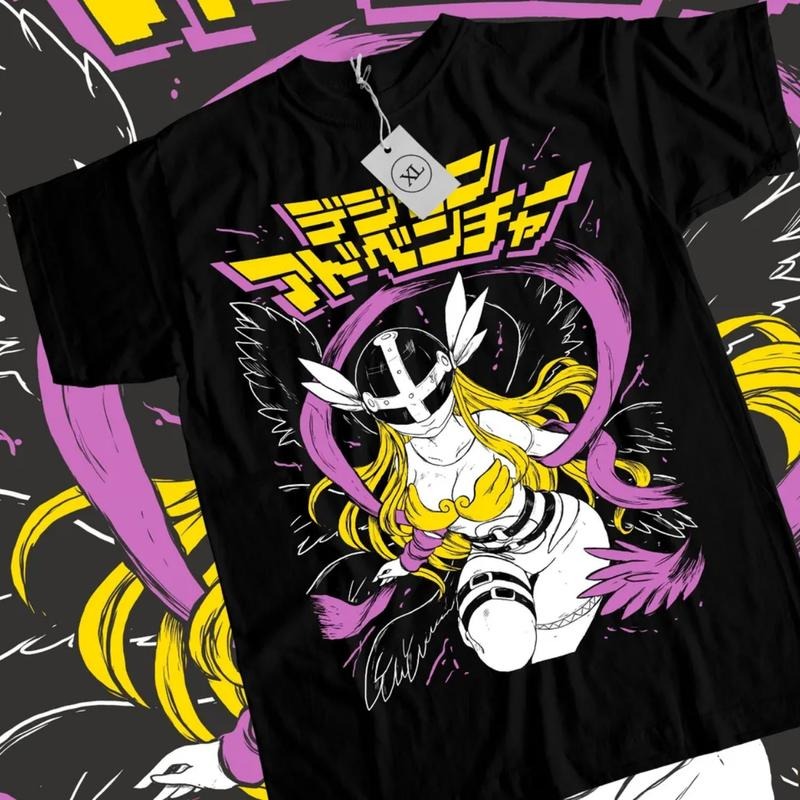 Digimon Adventure Anime Angewomon Manga Lover Ball - Adult & Kids T-Shirts, Sweatshirts & Hoodies apparel design preview 1