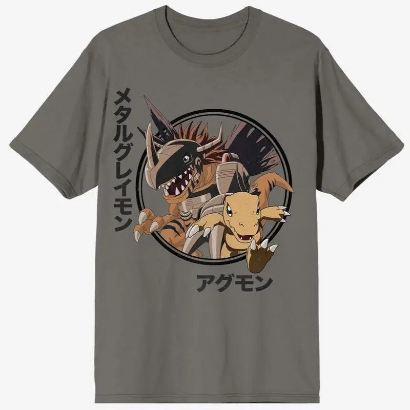 Digimon Agumon MetalGreymon Comfort Colors - Adult & Kids T-Shirts, Sweatshirts & Hoodies apparel design preview 1