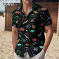 Dinosaur Lover Alien Pattern Hawaiian - Adult & Kids T-Shirts, Sweatshirts & Hoodies apparel design preview 1